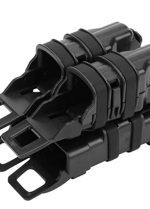 Triple Magazine Pouch Belt Mount Holder for Rifle & Pistol Magazines ABS Plastic Black