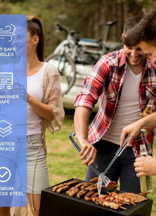 23-Piece Stainless Steel Braai BBQ Tool Set with Carry Case, Skewers, Corn Holders, Grill Accessories & Glove