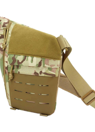Men's Chest Bag 29cm Oxford Fabric Multi-Compartment Crossbody Daypack