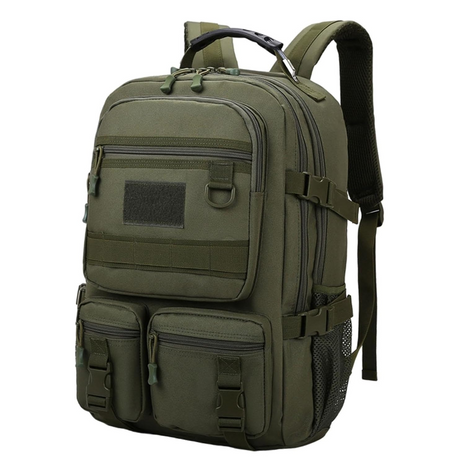 Hiking Backpack 36–55L Waterproof Polyester Outdoor Daypack with Multi-Compartments