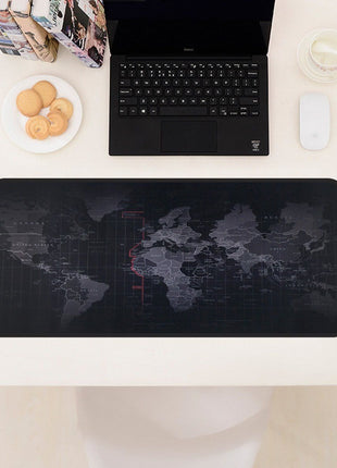 Large Extended Gaming Mouse Pad Map Desk Mat 80 x 30 cm, Rubber + Cloth, Anti-Slip Base for Keyboard, PC & Laptop