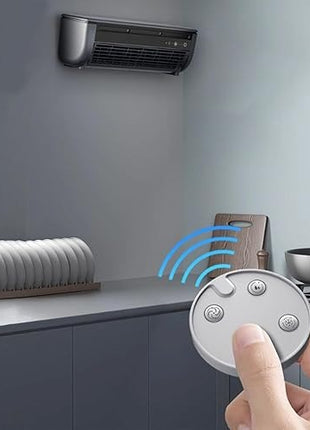 Wireless Charging Wall‑Mounted Portable Air Conditioner Fan – USB‑C Rechargeable, 3 Speeds, 13°C Rapid Cooling, Remote Control