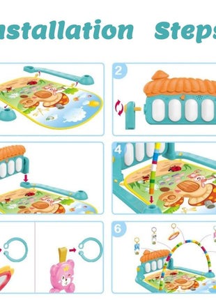 Piano Fitness Rack Baby Play Mat – Multi-Function