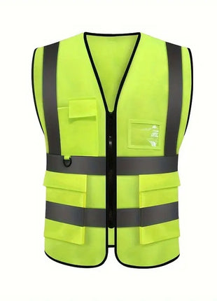 Reflective Safety Vest 69×59 cm – Multi-Pocket High-Visibility Mesh