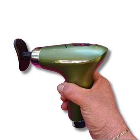 Fascial Massage Gun 3‑Speed with Heat Function – 6 Massage Heads – USB‑C Rechargeable