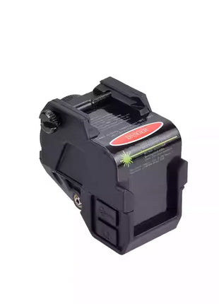 Tactical Flashlight Laser Sight Combo 5W LED – Adjustable Windage/Elevation – Quick Rail Mount – Black