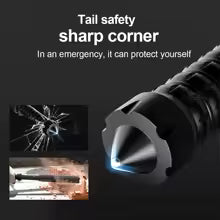 Tactical Flashlight 35.5cm – T6063-T6 Aluminum – 5 Modes, Telescopic Zoom, IPX6 – Black