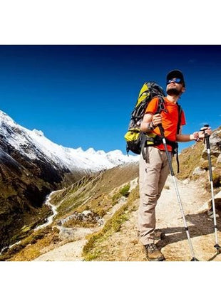 Lightweight Aluminum Telescopic Trekking Pole – Anti-Shock Hiking & Walking Stick (Single Piece)