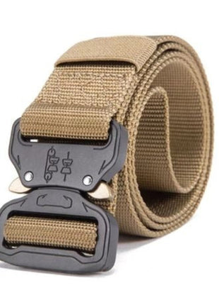 Tactical Waist Belt 130 cm x 3.8 cm Nylon Strap Auto‑Lock Quick‑Release Buckle