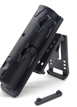 Expandable Nylon Plastic Holster – Fits 16–26″ Baton / 27–31 mm Torch – 360° Swivel – Quick‑Clip Belt Mount (53 × 60 × 150 mm)