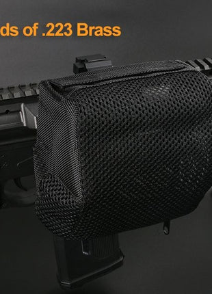 Brass Catcher Net for AR Rifles – Heat-Resistant Nylon Mesh – 100-Round Capacity – Zipper Bottom – Picatinny Mount