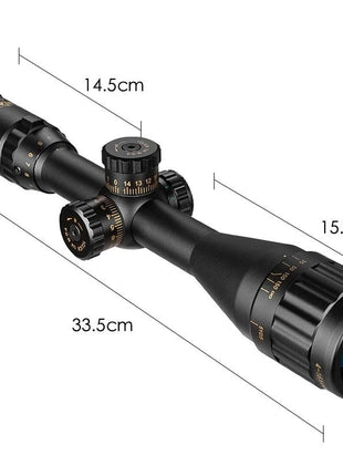Rifle Scope 4‑16×44 Fully Multi‑Coated Aluminium Tube Side Parallax Wire Reticle Illuminated – Black