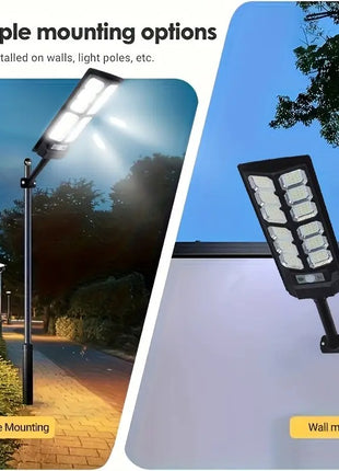 Solar Sensor Light – 25.5 cm ABS Outdoor Lamp with Remote Control & Built‑in Lithium Battery