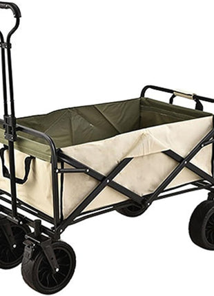 Collapsible Folding Wagon Cart 150L Capacity – Steel Frame, Oxford Cloth, Off-Road Wheels – Camouflage