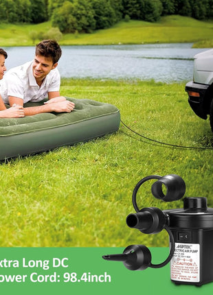 Two-Way Electric Air Pump – Dual AC/DC Power – 3 Nozzles