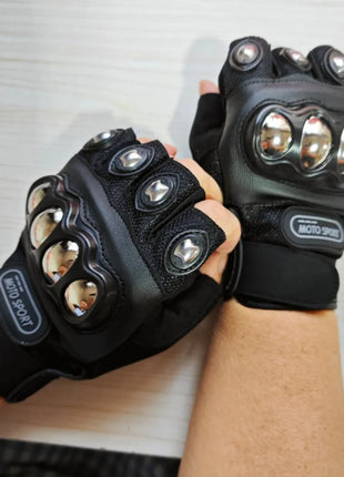 Tactical Half Finger Gloves, Hard Knuckle, Riding & Cycling