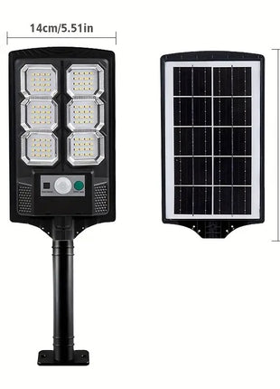 Solar Sensor Light – 25.5 cm ABS Outdoor Lamp with Remote Control & Built‑in Lithium Battery