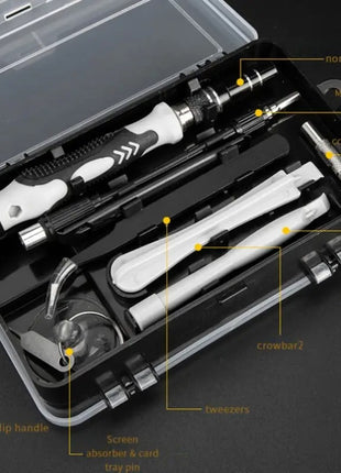 115-in-1 Precision Screwdriver Set – Multi-Bit Magnetic Repair Kit with Tweezers, Crowbars & Case – Chrome Vanadium Bits