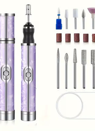 Electric Nail Care Kit 20,000RPM – 19-Piece USB Rechargeable Nail File Set