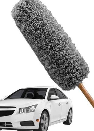 Microfiber Feather Duster  – Washable Bendable Dusting Wand with Bamboo Handle