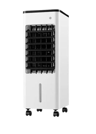 Portable Air Cooler with Humidifier – 4 L Dual Tank – 3‑Speed Remote – Ice Crystal Cooling – White