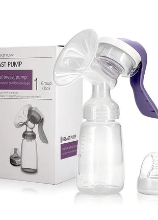 BREAST PUMP Manual Breast Pump 150ml – Food-Grade BPA-Free – Petal Shield & Anti-Backflow