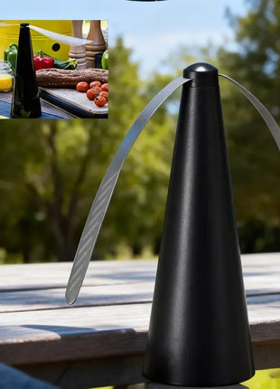 Fly Repellent Fan 25cm Silent Operation with Holographic Blades for Outdoor Food Protection