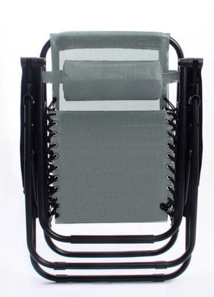 Outdoor Folding Reclining Lounge Chair 110×68×65 cm – Steel/Textilene – Adjustable Headrest & Cup‑Holder Tray – Multiple Colours