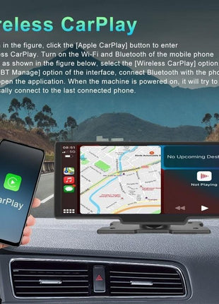 10.26" Car Smart Screen – CarPlay, Android Auto, Dash Cam, Bluetooth, FM, AUX