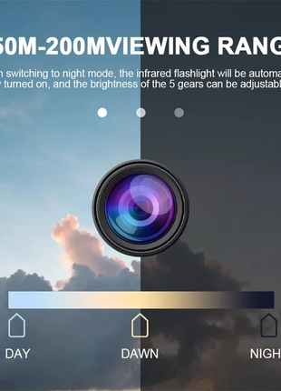 Digital Night Vision Monocular 1080p 5x Zoom with IR LED – 984ft Range, 1.5" Screen, IP56 Waterproof, Black