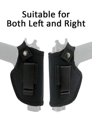 Concealed Waistband Gun Holster 14×7.5cm – Nylon – Left & Right Hand – Quick Access – Black