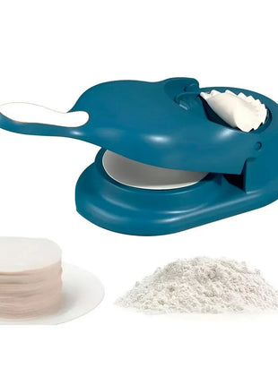 Portable Manual Dumpling Maker with Pressing Mold, Food Grade PP Dough Skin Press, 28.5 cm Kitchen Tool