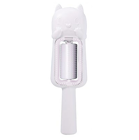Pet Hair Removal Brush – Dual-Sided Grooming Roller with 60 Combs – Reusable Cat Brush for Short & Long Fur – White