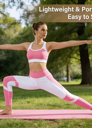 Anti-Slip EVA Yoga and Exercise Mat for Pilates, Stretching, Home and Gym Workouts