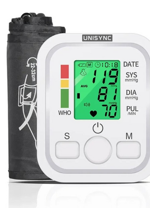 Fully Automatic Arm Blood Pressure Monitor  Digital LCD – Adjustable 22–32cm Cuff – USB or Battery Powered
