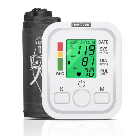 Fully Automatic Arm Blood Pressure Monitor  Digital LCD – Adjustable 22–32cm Cuff – USB or Battery Powered