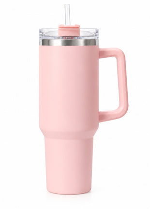 1.2L Stainless Steel Tumbler - Double-Wall Vacuum Insulated, Splash Proof, BPA-Free Lid with Rotating Cover