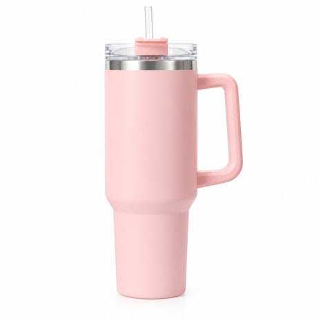 1.2L Stainless Steel Tumbler - Double-Wall Vacuum Insulated, Splash Proof, BPA-Free Lid with Rotating Cover