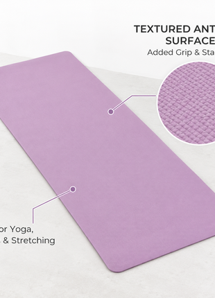 Anti-Slip EVA Yoga and Exercise Mat for Pilates, Stretching, Home and Gym Workouts