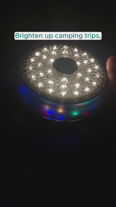LED Camping String Light with Power Bank & 8 Lighting Modes - 8m USB-C Rechargeable