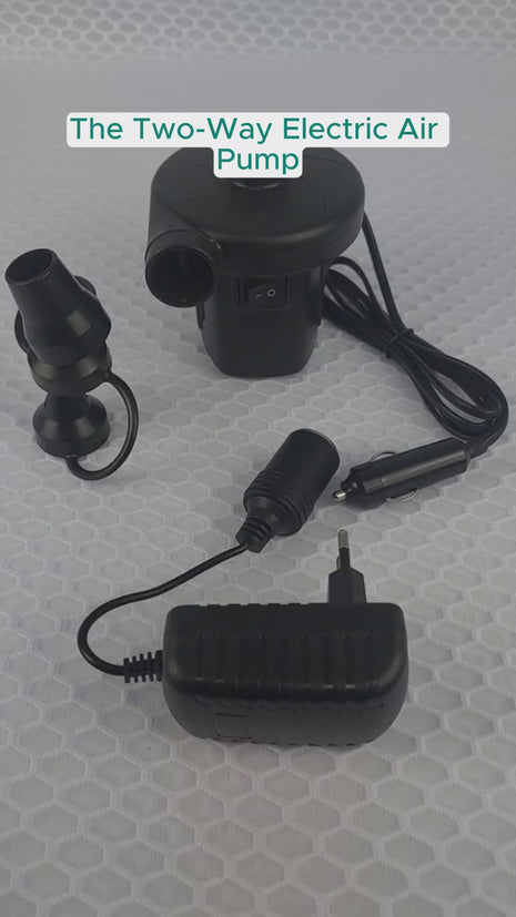 Two-Way Electric Air Pump – Dual AC/DC Power – 3 Nozzles