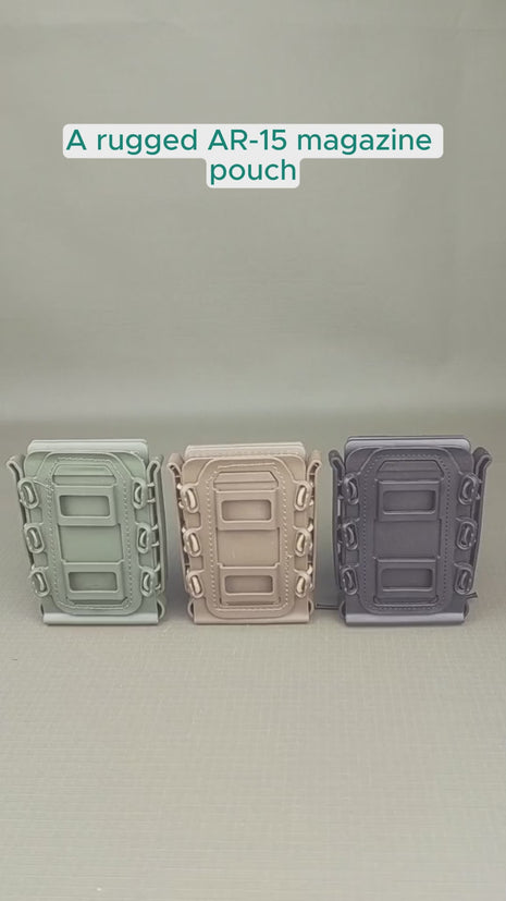 Tactical Mag Pouch for AR-15 – Soft Shell Nylon/Polymer – MOLLE & Belt Mount