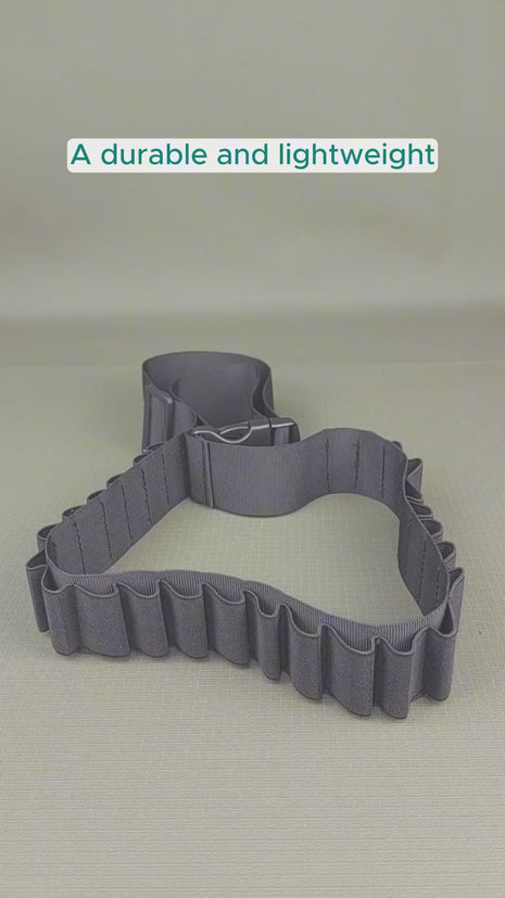 Tactical Shotgun Shell Belt 130cm – 26-Loop 600D Oxford Ammo Holder – Adjustable Black Waist Band