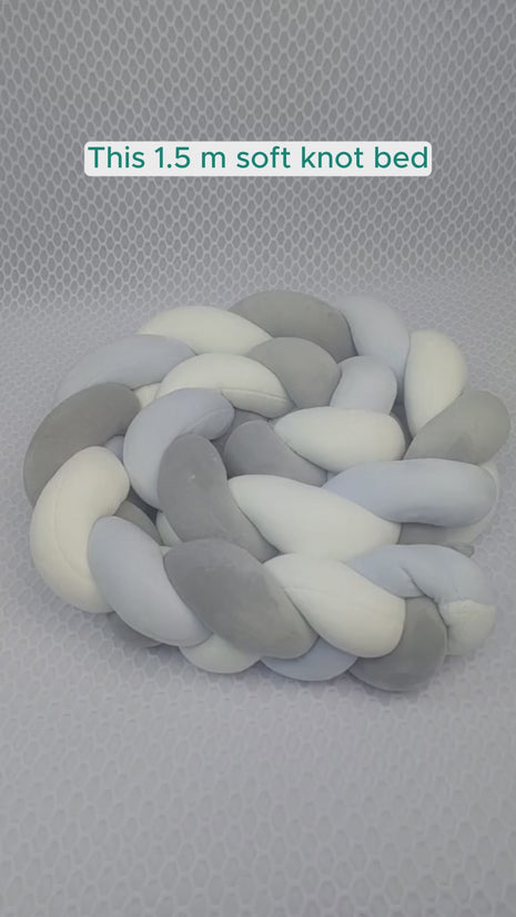 1.5m Soft Knot Bed Guard – Baby Safety Cushion