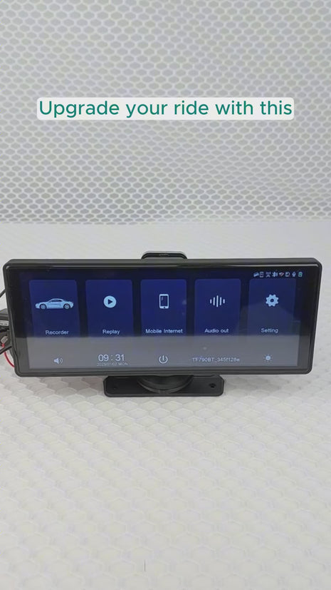 10.26" Car Smart Screen – CarPlay, Android Auto, Dash Cam, Bluetooth, FM, AUX