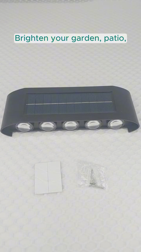ABS Wall Solar Light – Outdoor LED, Weather resistant, Modern Design