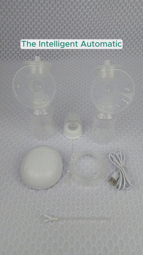 Intelligent Automatic Double Breast Pump – 18 Levels – BPA-Free PP