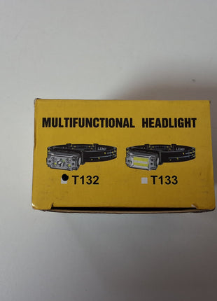 LED Headlamp 7-LED 500 Lumen – USB Rechargeable Water resistant Sensor Light with Strap