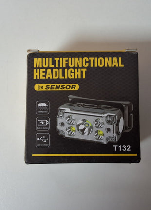 LED Headlamp 7-LED 500 Lumen – USB Rechargeable Water resistant Sensor Light with Strap