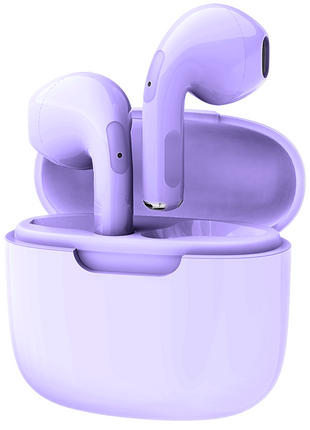 Norden Echo TWS Bluetooth Earphones – True Wireless, Bluetooth 5.0, Charging Case, 10m Range, Type-C Charging, Compatible with Android & iOS - Purple